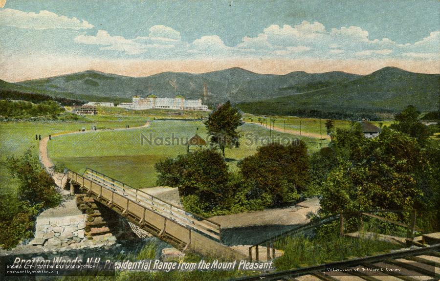 Postcard: Bretton Woods, New Hampshire, Presidential Range from the Mount Pleasant